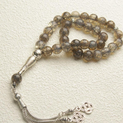 MR063 Solid Color Glass 33 Muslim Tasibeeh