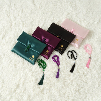 MR065 Eco-Friendly New Luxury Prayer Mat and Tasbeeh Set