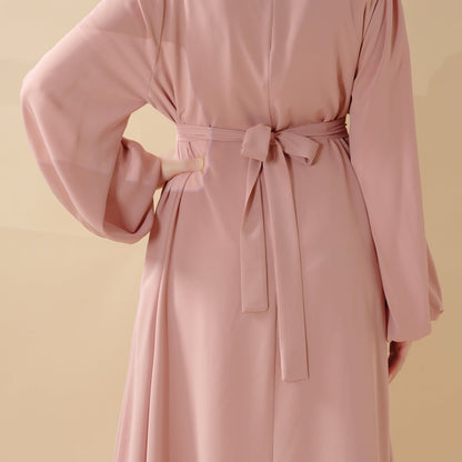 Candy Color Pleated Abaya | Must-have Essential Basic Dress (MA142)