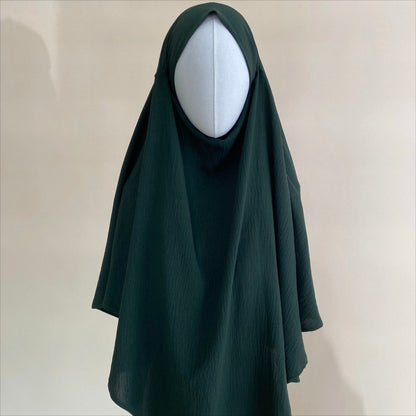 New Crepe 1-Layer Khimar | Soft Crepe Material Khimar (MK009)