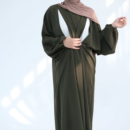 Nida Fabric Nursing Abaya(MA387)