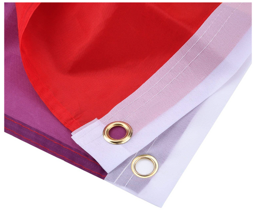 NNEDSZ rainbow gay pride flag outdoor banner, 150x90cm, with metal eyelets, suitable for canopies and gazebos.