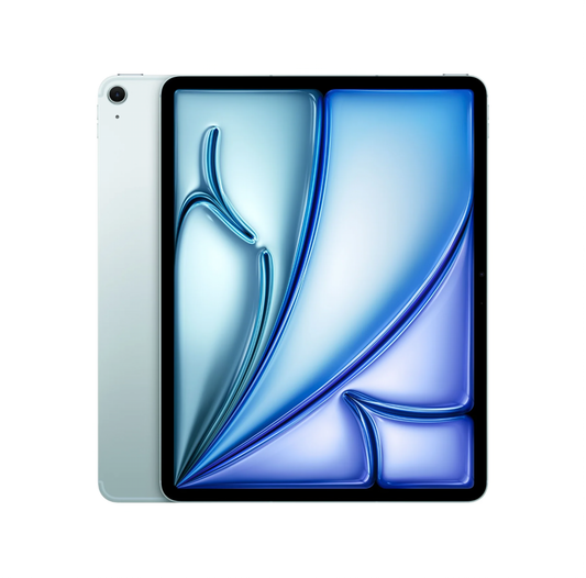 Silver iPad Air 13-inch (M4) from Nova Market with sleek design, front screen display, and thin profile.