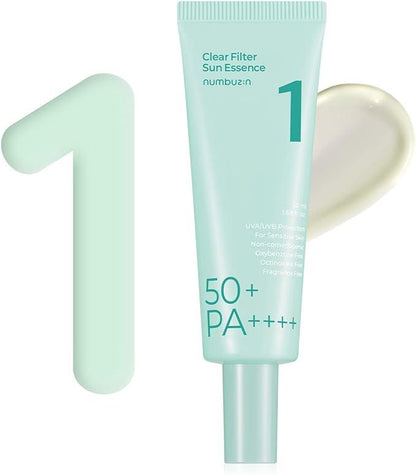 NUMBUZIN Number 1 Clear Filter Sun Essence SPF50+ PA++++