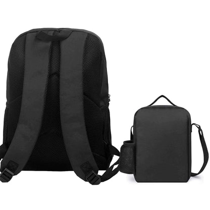BAHELS 3PC Backpack Insulated Lunch Bag Pencil Case Youth Teens Wednes-1
