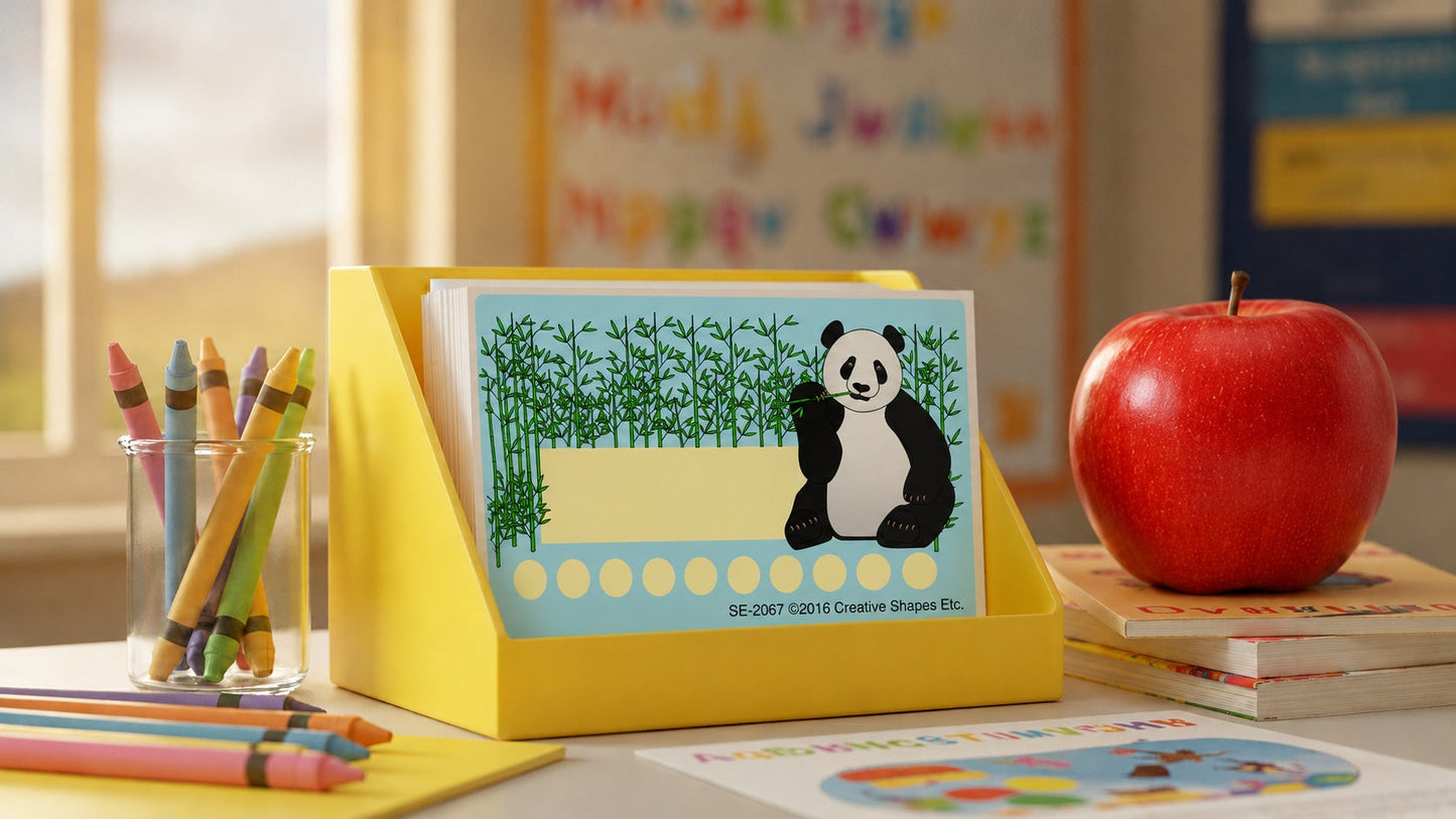 SHAPES ETC. Incentive Punch Cards - Panda