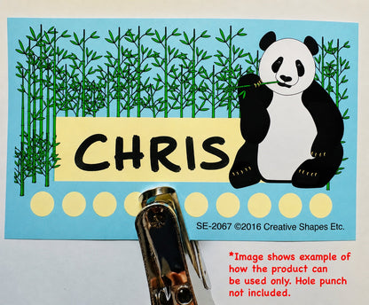 SHAPES ETC. Incentive Punch Cards - Panda