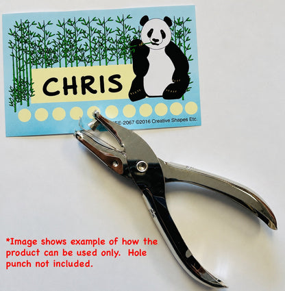 SHAPES ETC. Incentive Punch Cards - Panda