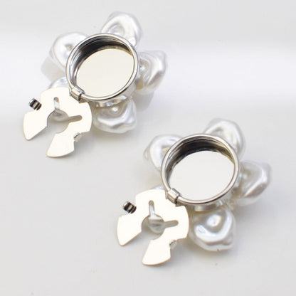 Pearl Flower Button Covers | Decorative Shirt Button Clips(MAC358)