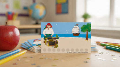 SHAPES ETC. Incentive Punch Cards - Pirates