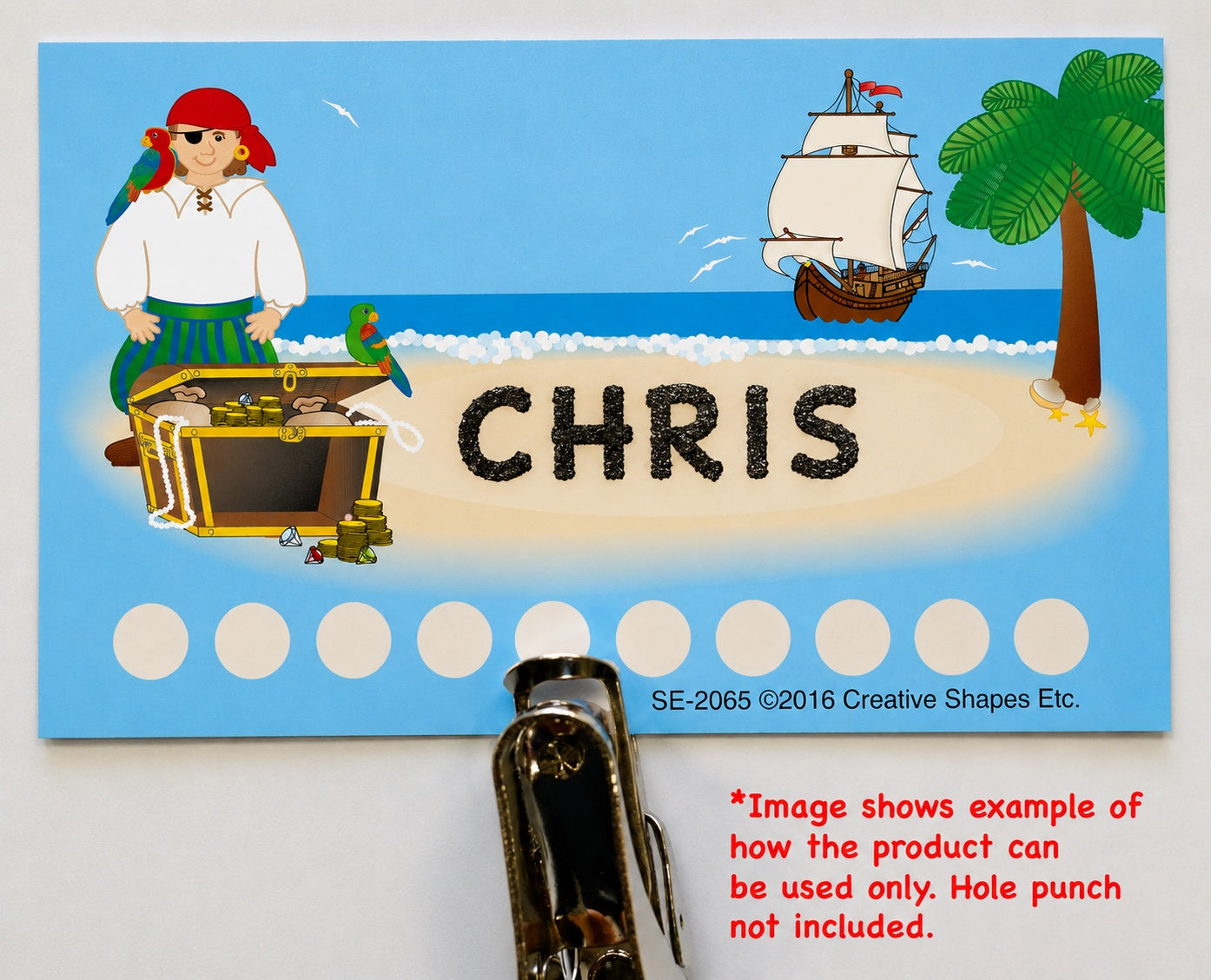 SHAPES ETC. Incentive Punch Cards - Pirates