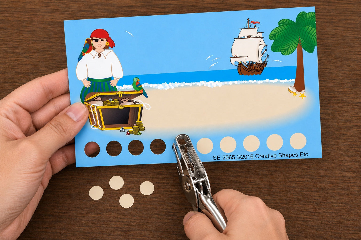 SHAPES ETC. Incentive Punch Cards - Pirates