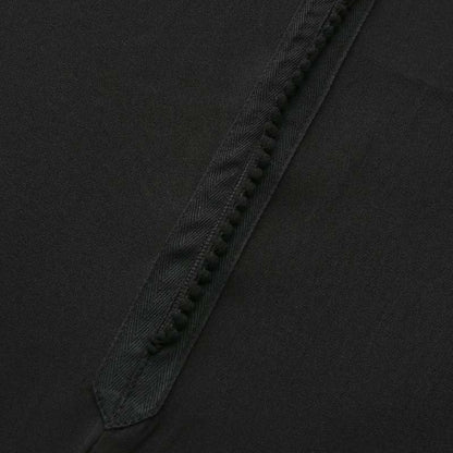 Premium Black Hooded Long Modest Muslim Robe Thobe for Men (MT029)