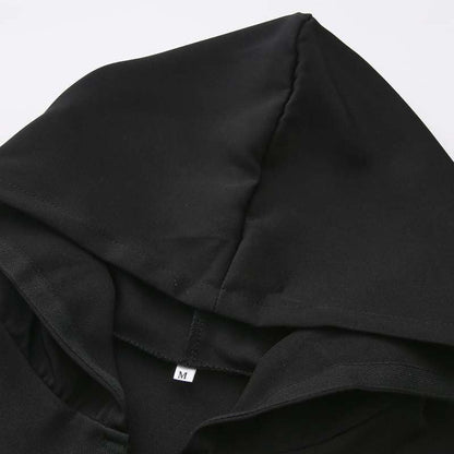 Premium Black Hooded Long Modest Muslim Robe Thobe for Men (MT029)