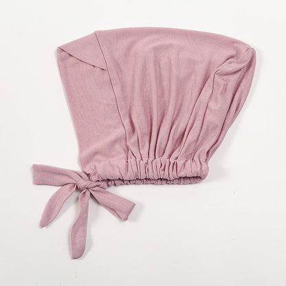 Premium Mercerized Cotton Cross-Strap Design Hijab Cap with Adjustable Brim (MH116)