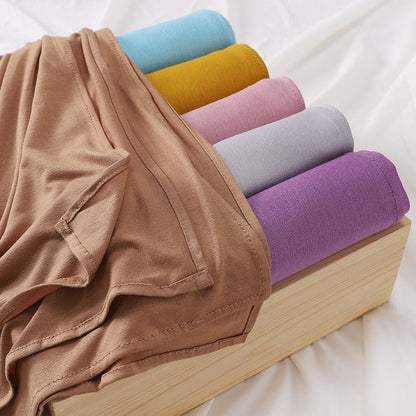 Premium Boho Style Large Mercerized Cotton Hijab (MH114）