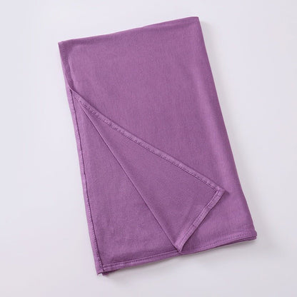 Premium Boho Style Large Mercerized Cotton Hijab (MH114）