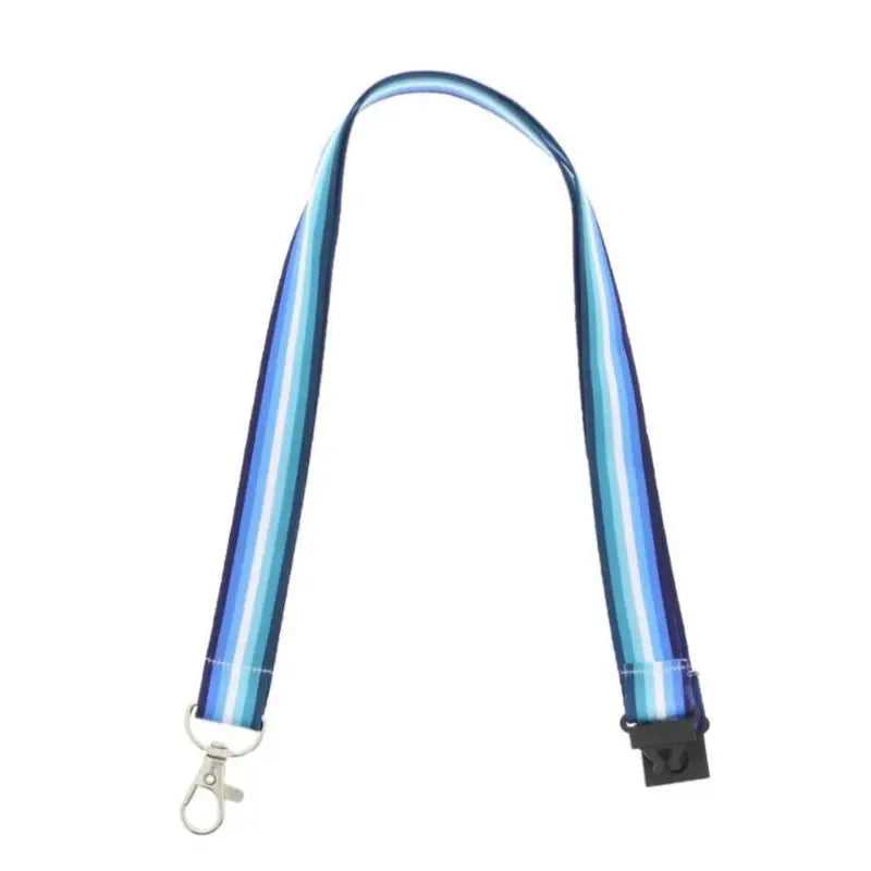 Gay male MLM Pride flag lanyard with rainbow colors and pride symbols, featuring the Proud Supplies brand logo.