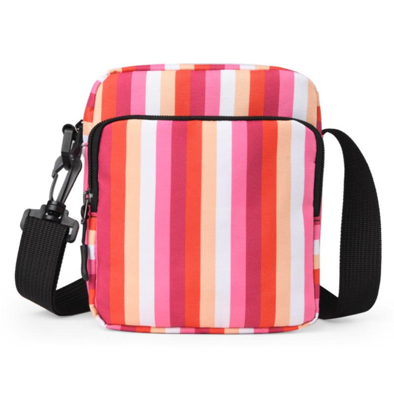 Lesbian Pride crossbody bag by Proud Supplies featuring colorful rainbow and pride flag design for LGBTQ+ support.