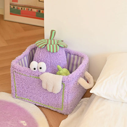 Quirky Monster Striped Storage Basket - TrendDora