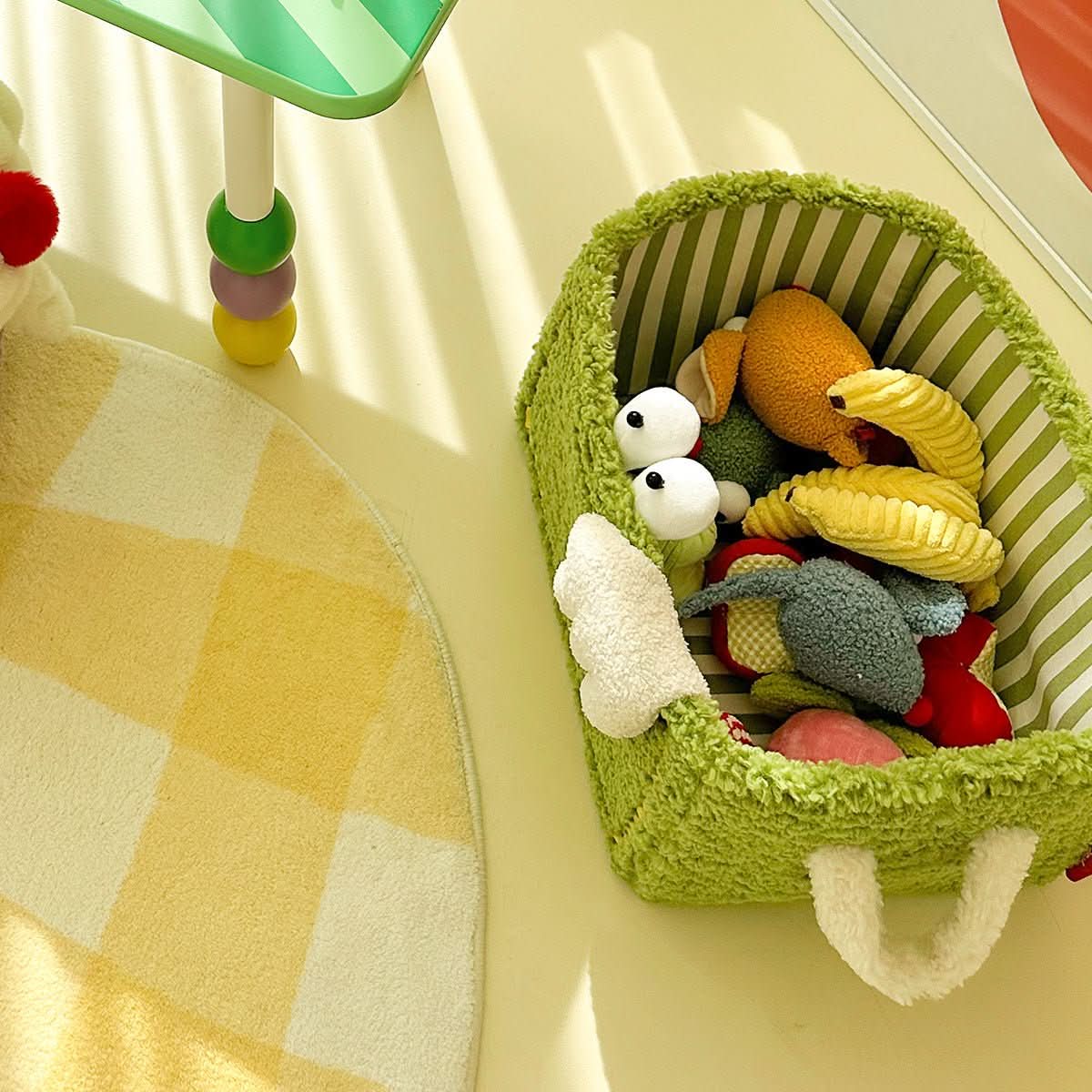 Quirky Monster Striped Storage Basket - TrendDora