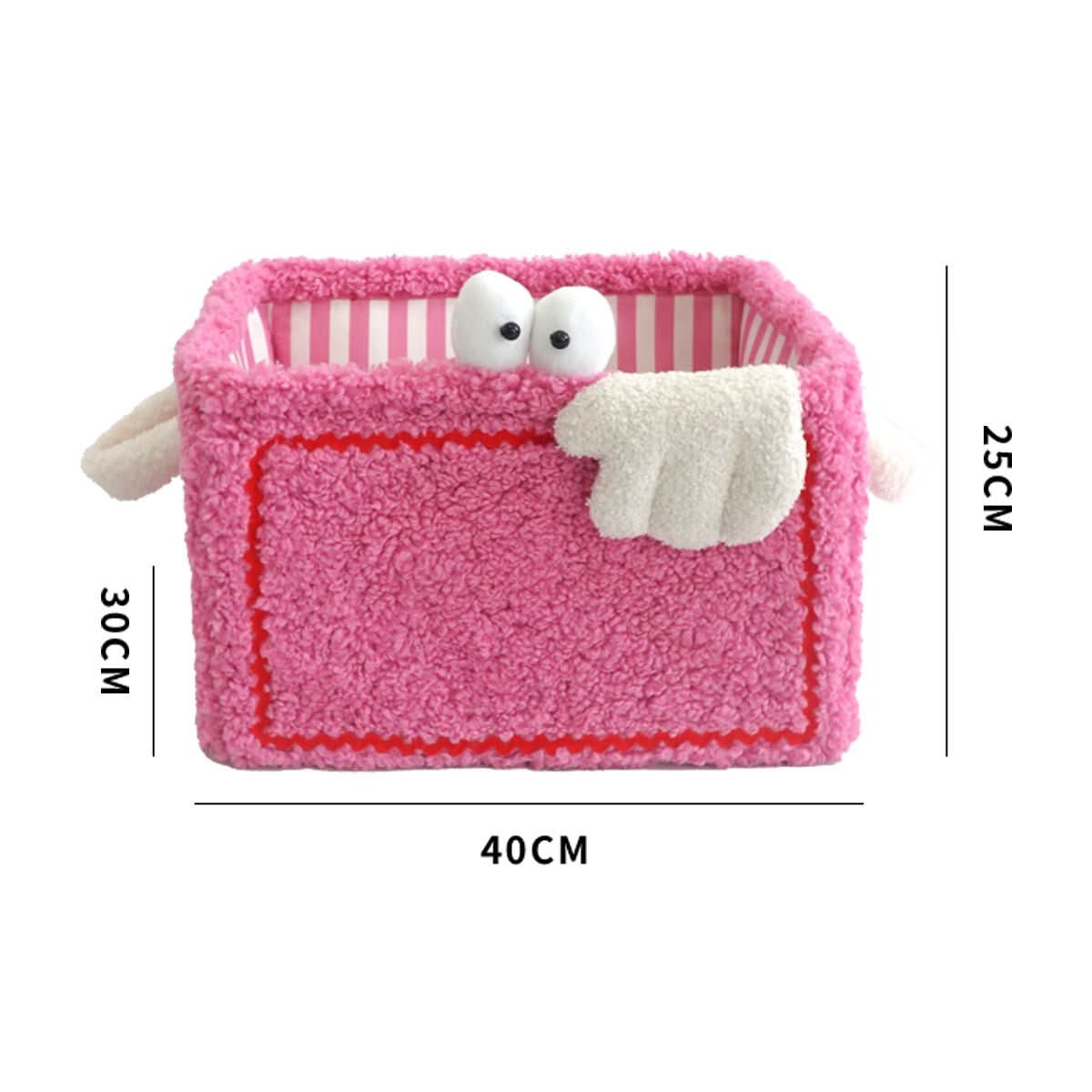 Quirky Monster Striped Storage Basket - TrendDora