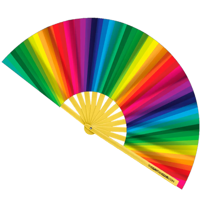 Rainbow Folding Fan