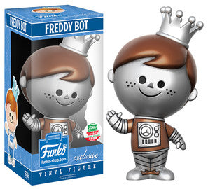 Funko Retro Vinyl Freddy Bot action figure from Ralphie's Funhouse, featuring a robot design with colorful retro styling.
