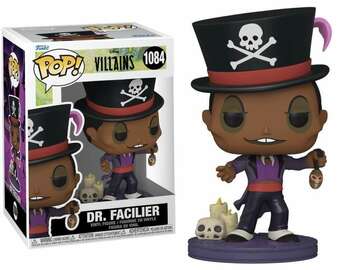 Funko Vinyl action figure of Dr. Facilier from Disney's Princess and the Frog, collectible toy by Ralphie's Funhouse.