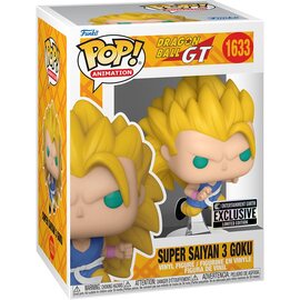 Super Saiyan 3 Goku Pop! Animation figure from Dragon Ball GT by Ralphie's Funhouse, detailed action figure toy.