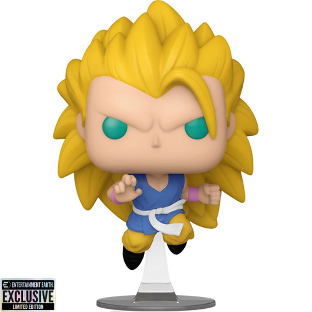 Super Saiyan 3 Goku Pop! Animation figure from Dragon Ball GT, collectible toy figure by Ralphie's Funhouse.