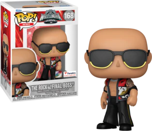 Limited edition WWE Pop! figure of The Rock as Final Boss from Wrestlemania XL, an action figure by Ralphie's Funhouse.