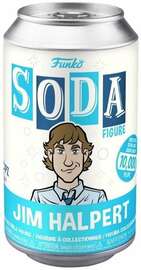 Vinyl SODA Jim Halpert action figure from The Office by Ralphie's Funhouse, featuring a 1:6 chance at Chase variant in sealed case.