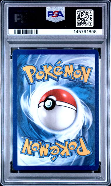Illustration of Houndstone from Pokémon Mega Evolution #145, graded PSA GEM MT 10, showcasing detailed artwork and rarity.