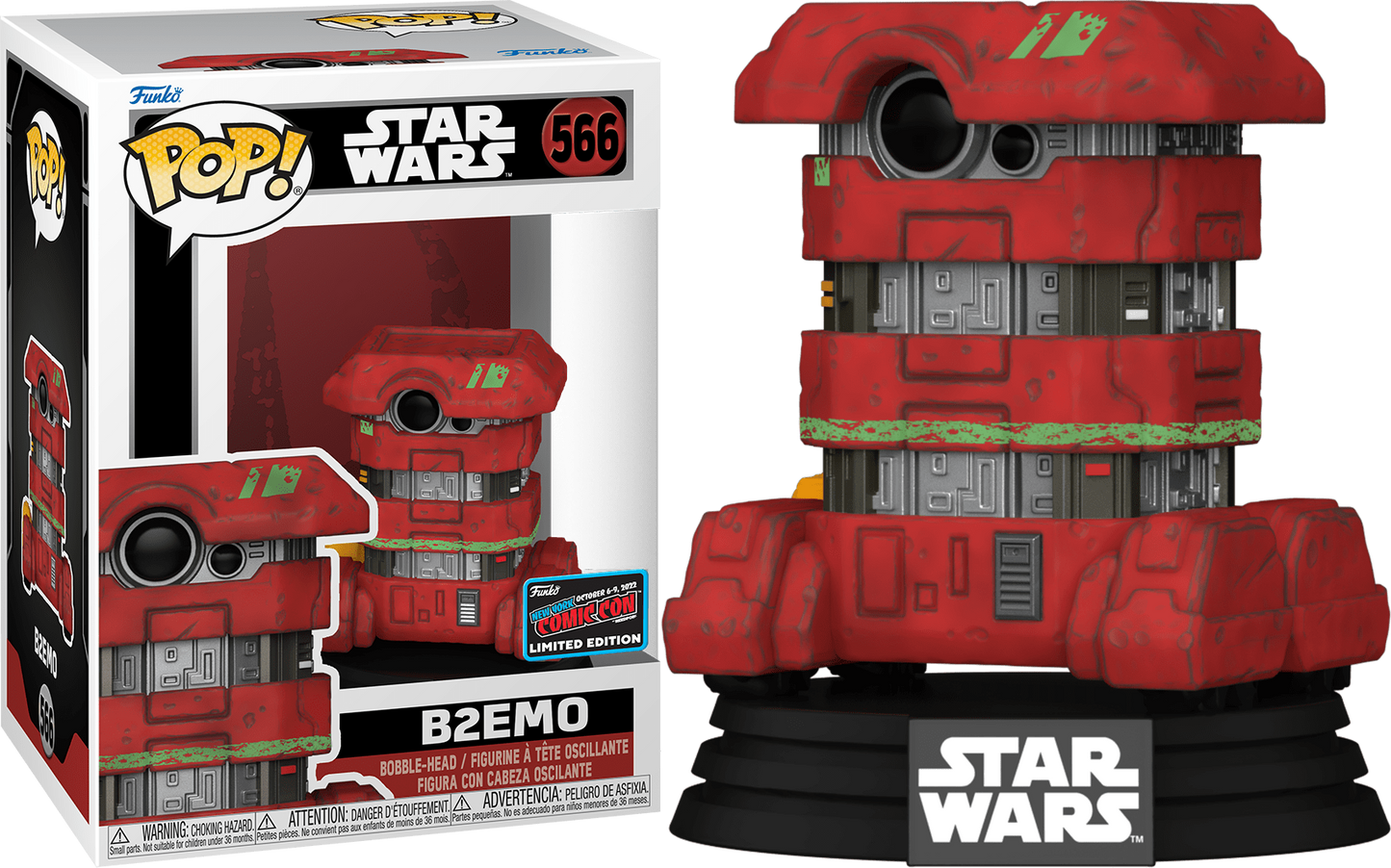 B2EMO toy from Ralphie's Funhouse featuring colorful, playful design and vibrant graphics on a plastic surface.