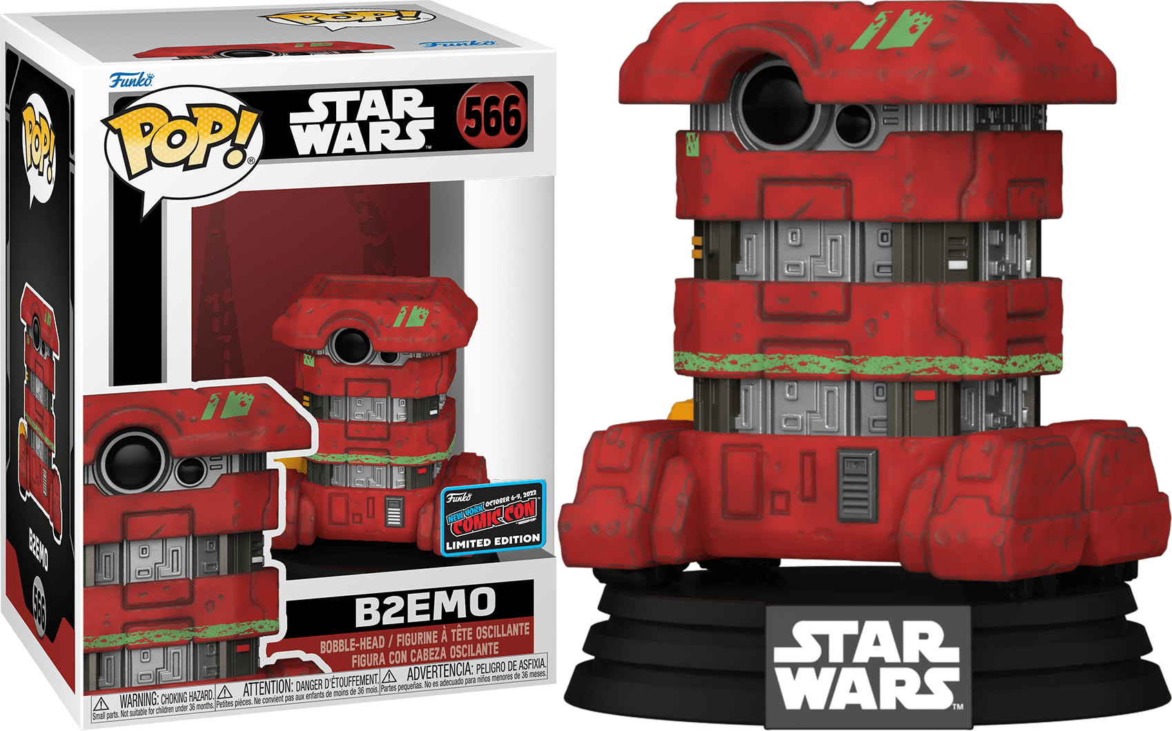 B2EMO toy from Ralphie's Funhouse featuring colorful, playful design and vibrant graphics on a plastic surface.