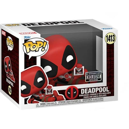 Deadpool Hearts Wolverine Funko Pop! vinyl figure #1413, featuring Deadpool and Wolverine design, from Ralphie's Funhouse collection.