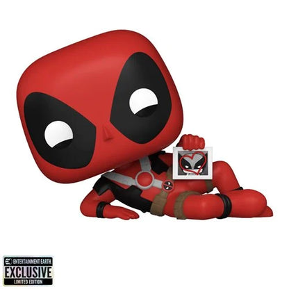 Deadpool Hearts Wolverine Funko Pop! vinyl figure by Ralphie's Funhouse, featuring Deadpool-themed design, exclusive collectible toy.