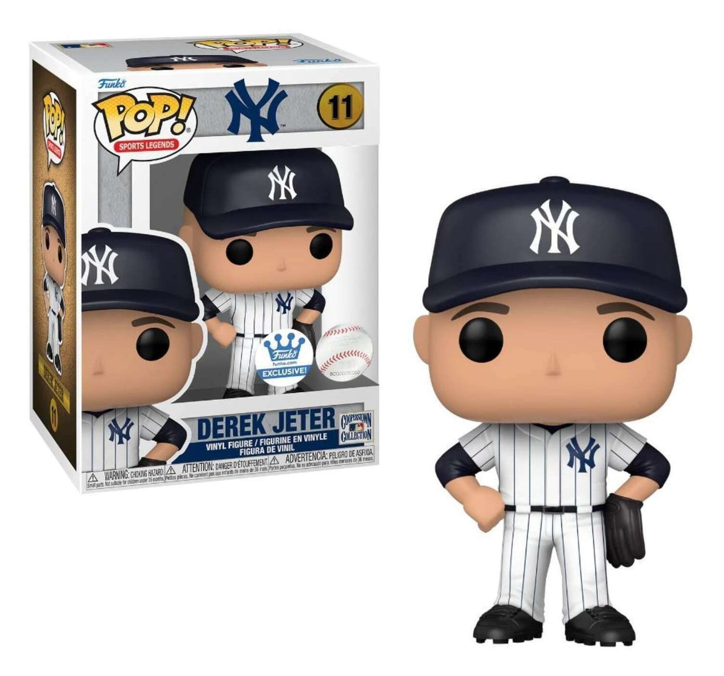 Ralphie's Funhouse Derek Jeter collectible figure with detailed baseball uniform and iconic pose.
