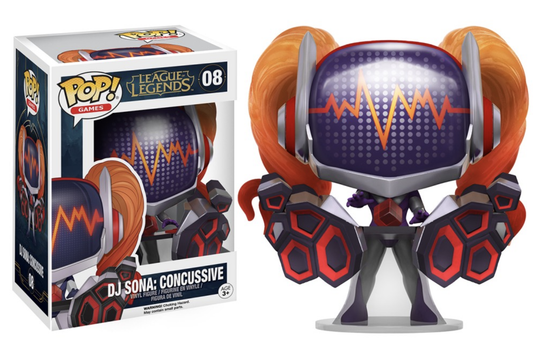 Ralphie's Funhouse DJ Sona Concussive vinyl art toy with vibrant design and detailed artwork.