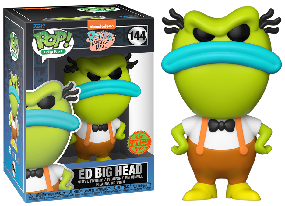 Colorful Ed Big Head figurine from Ralphie's Funhouse featuring exaggerated facial features and vibrant design.