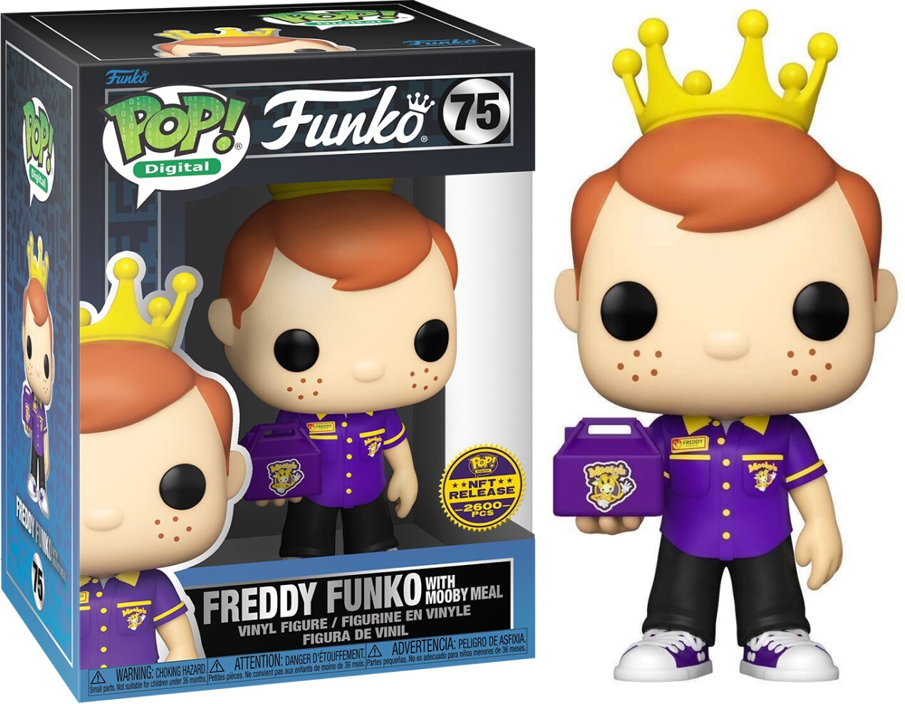 Freddy Funko figure holding Mooby Meal from Ralphie's Funhouse, detailed collectible toy on display.