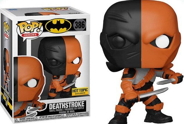 Funko DC Comics Batman Pop! Heroes Deathstroke vinyl figure by Ralphie's Funhouse, depicting Deathstroke in detailed costume.