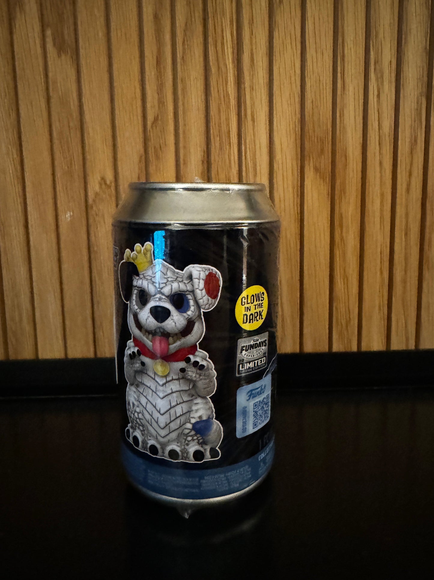 Sealed Funko Fundays 2025 soda figure of Proto the Dog Kaiju with glow-in-the-dark features, limited edition from Ralphie's Funhouse.