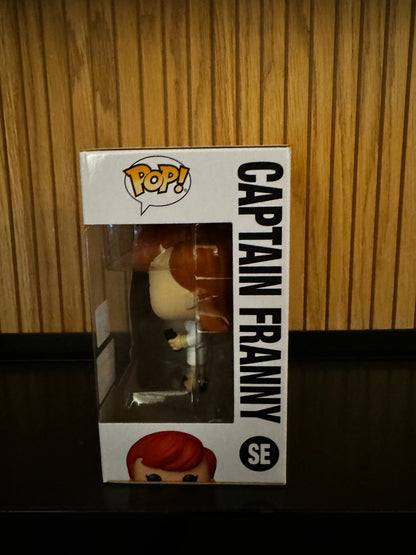 Funko Fundays Experience 2025 Pop! Originals Captain Franny vinyl figure by Ralphie's Funhouse, limited edition LE2500.