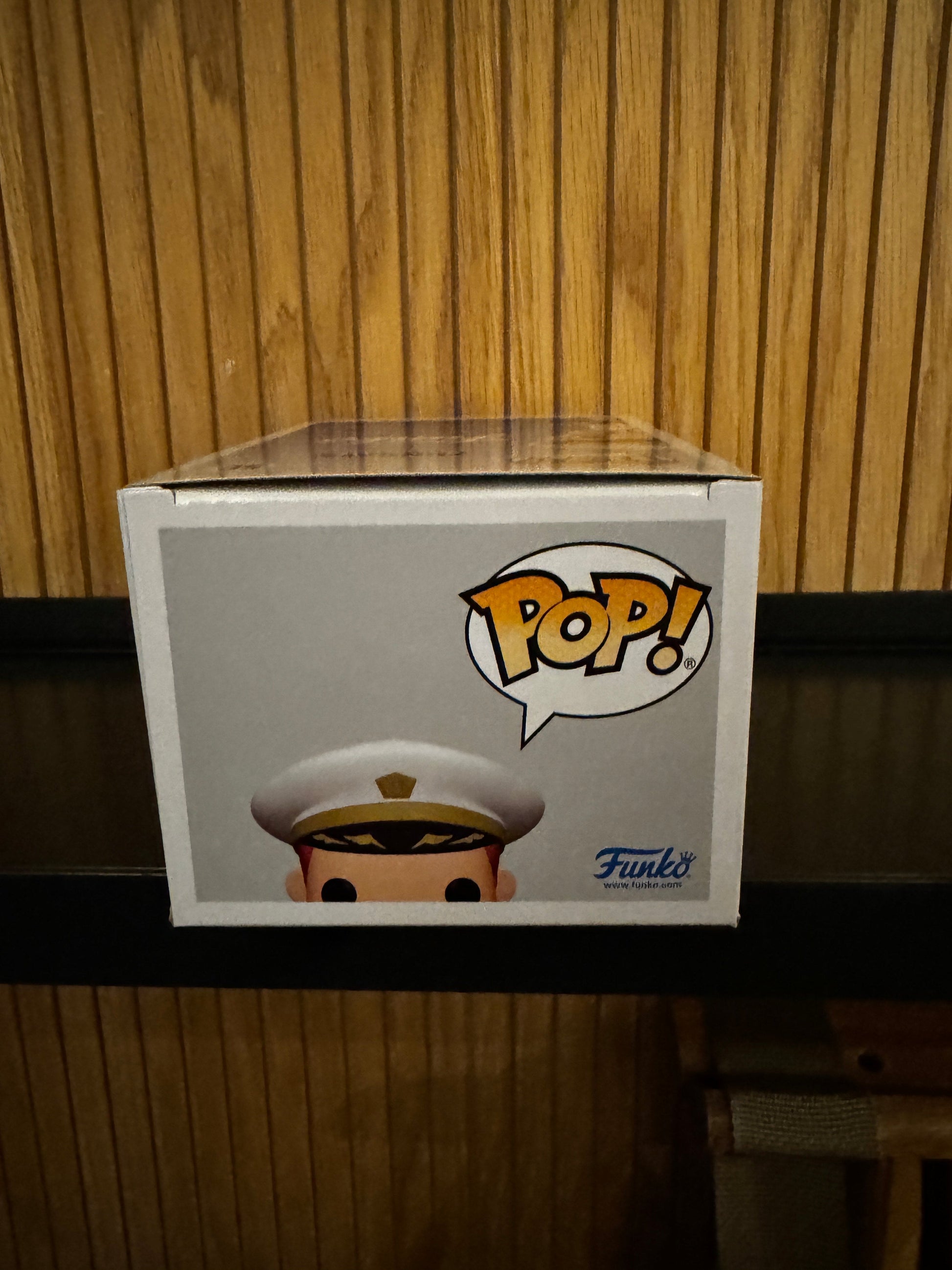 Funko Fundays Experience 2025 Pop! Originals Captain Freddy collectible figure by Ralphie's Funhouse, limited edition LE2500.