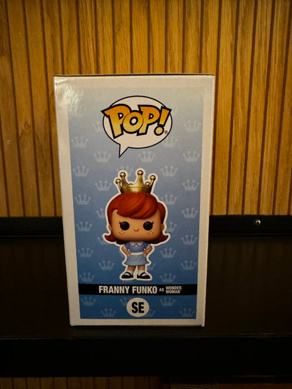 Funko Pop! Originals DC Franny as Wonder Woman diamond glitter figure from Funko Fundays 2025 event.