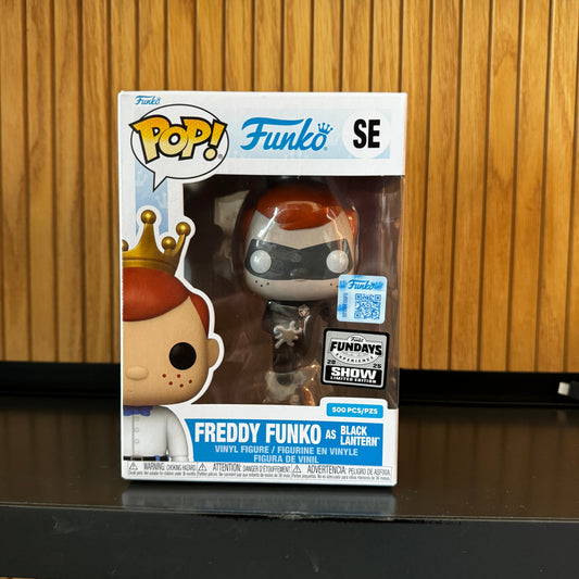 Black Lantern Freddy Funko Pop! figure from Funko Fundays 2025 DC series, limited edition LE500, by Ralphie's Funhouse.