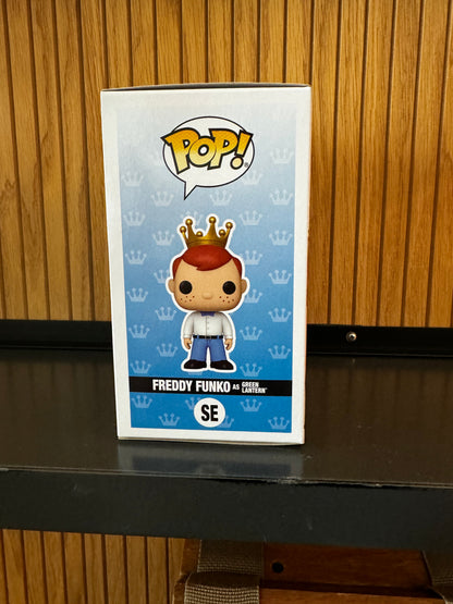 Funko Pop! Originals DC Freddy Funko as Green Lantern figure from Funko Fundays 2025, limited edition LE500, collectible toy.