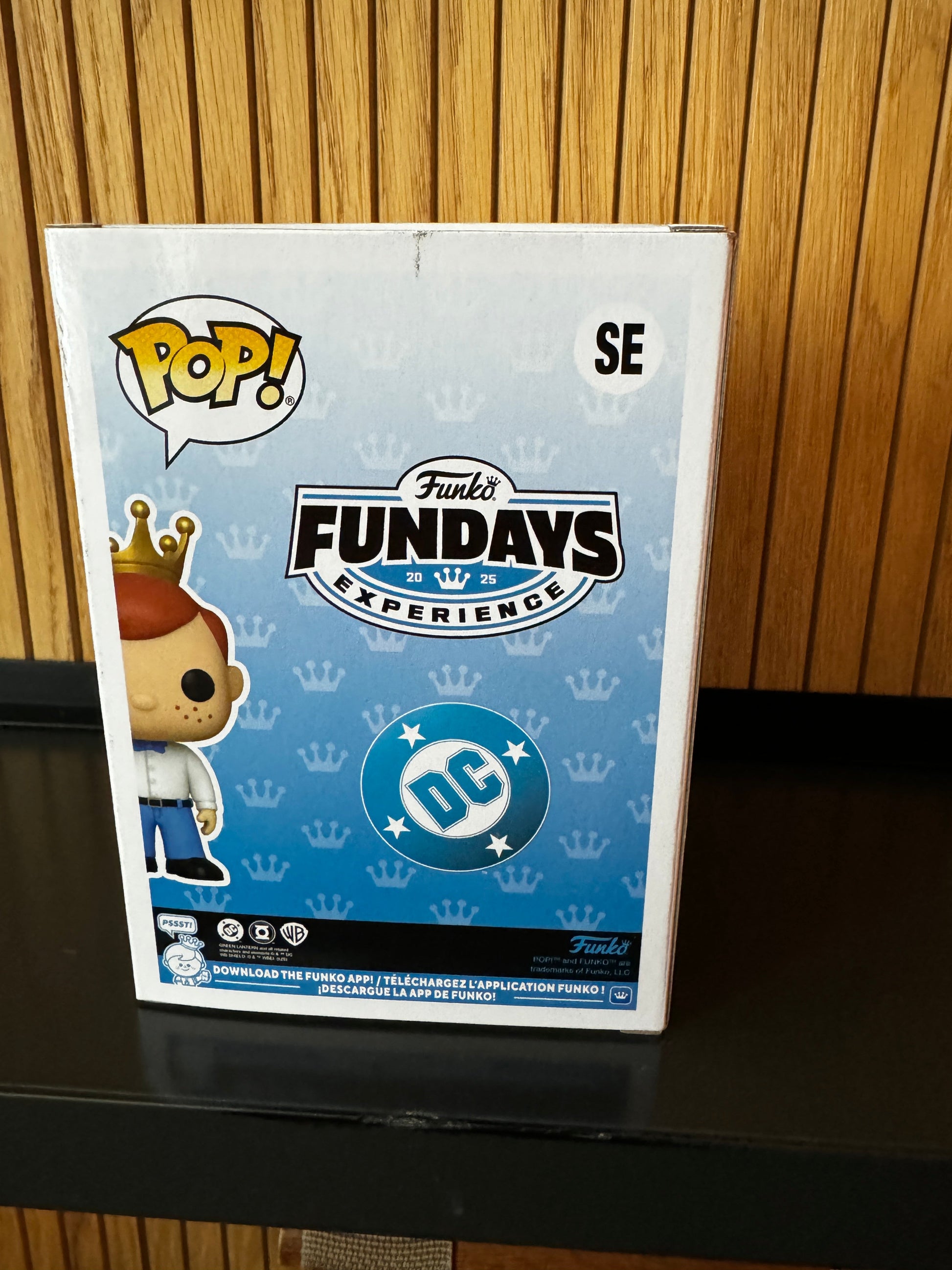 Funko Fundays 2025 Pop! Originals DC Freddy Funko as White Lantern figure, limited edition LE550, collectible toy from Ralphie's Funhouse